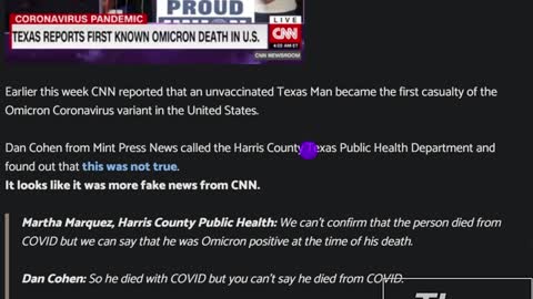 CNN Caught Lying About Moron Variant Death