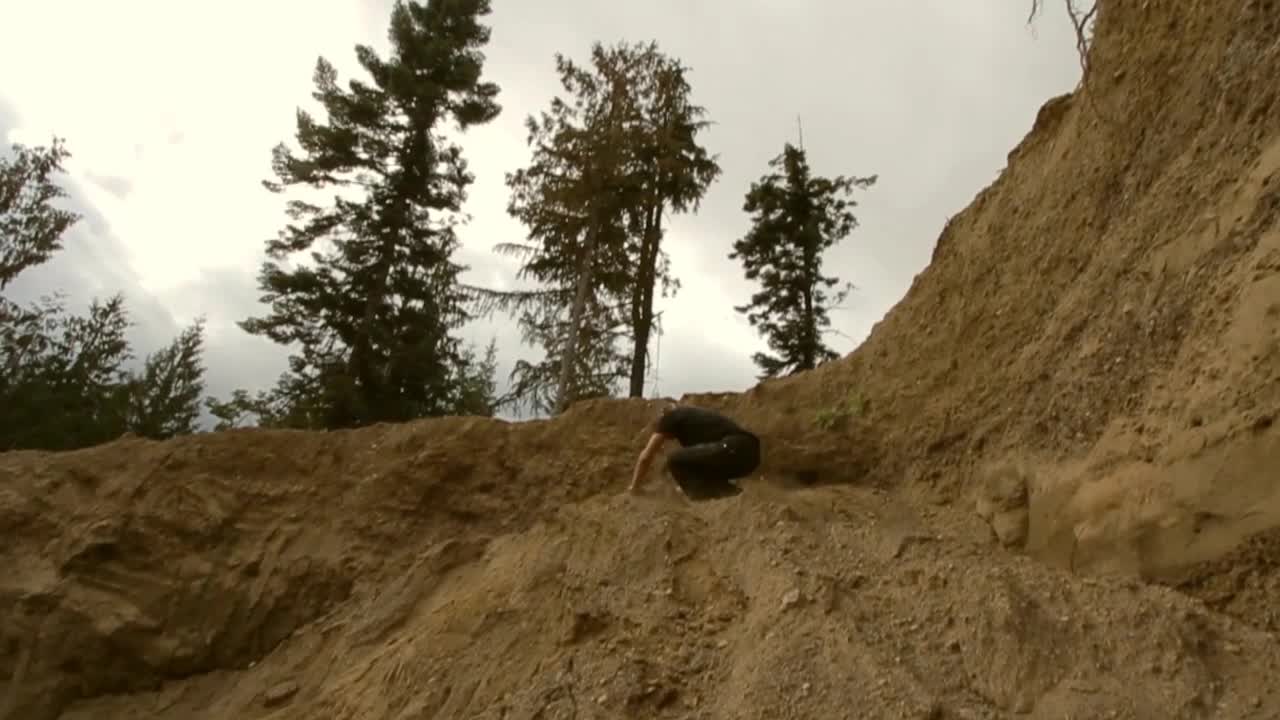 High-flying Parkour stunts in slow motion