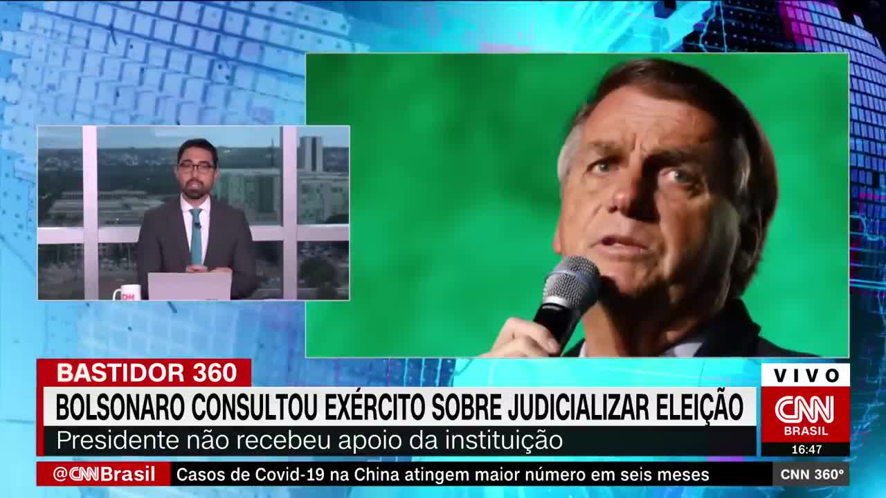 Bolsonaro consultou o Exército sobre judicializar a eleição | CNN 360º