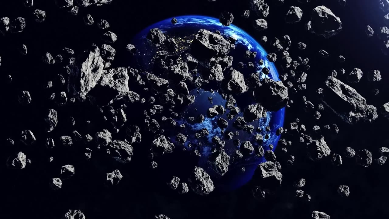 NASA released a video of a space craft colliding with an asteroid.