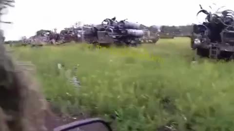 Graveyard of an entire division of destroyed khokhol s300