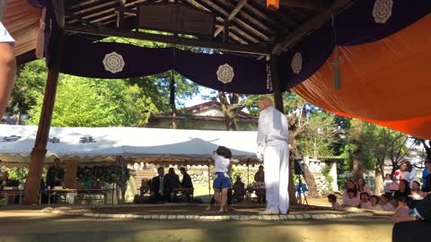 Japanese children sumo festival