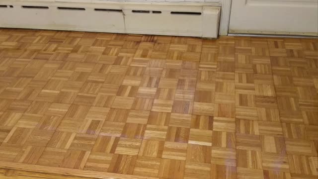 Floor we sanded and finished