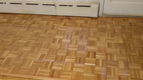 Floor we sanded and finished