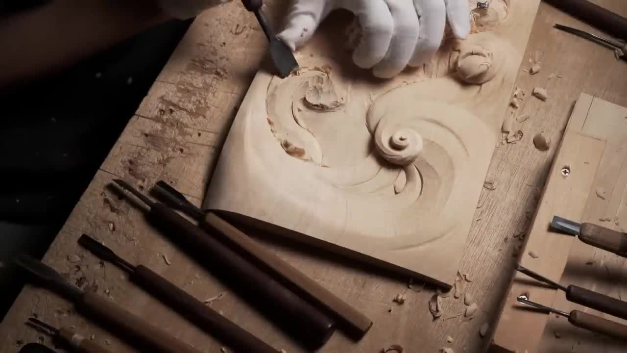 Wood Carving Dragon| To use technic of Japanese traditional wood carving| Woodworking5