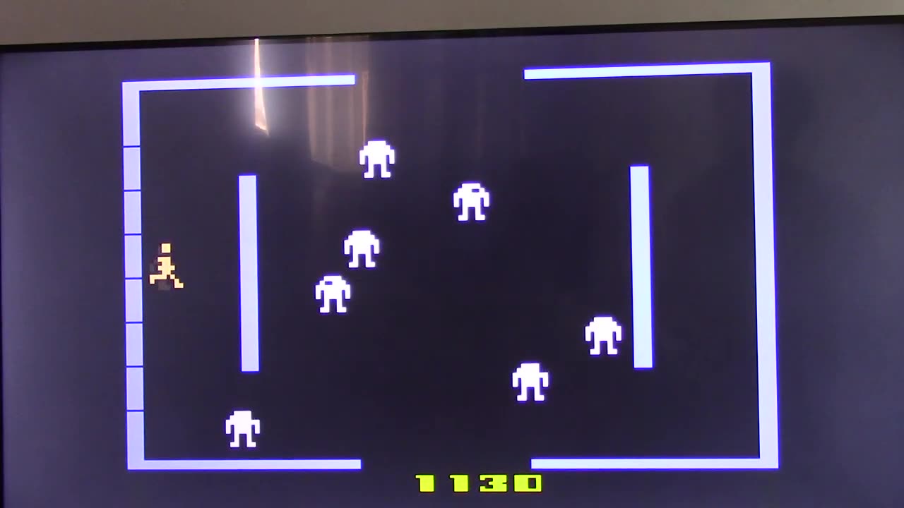 I'm playing berzerk atari 2600 classic retro game on atari vcs