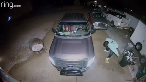 Guy Slipped Making Him Let Go of a Bag That Went Flying Up Then Landed Next to Him