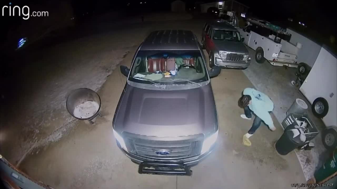 Guy Slipped Making Him Let Go of a Bag That Went Flying Up Then Landed Next to Him