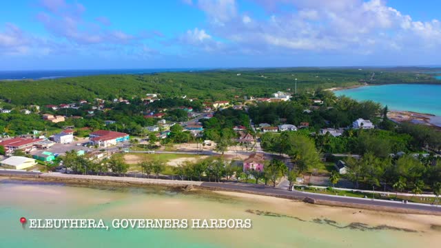 Eleuthera, Bahamas - Governers Harbors | 4k Drone Flyover Shorts