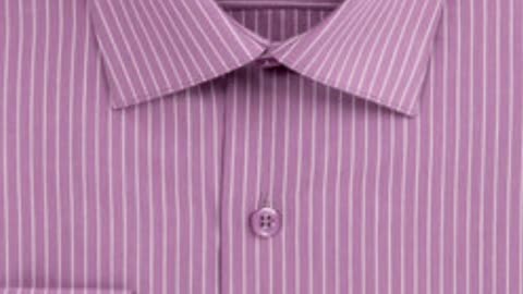 "Sophisticated Stripes: Pin Striped Dress Shirt from La Mode Men's