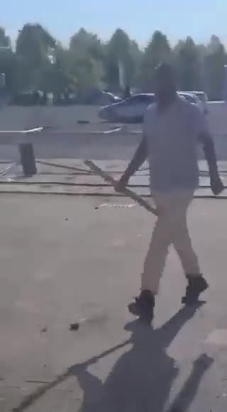 This is how the Eritrean festival in the German town of Giessen ended up yesterday