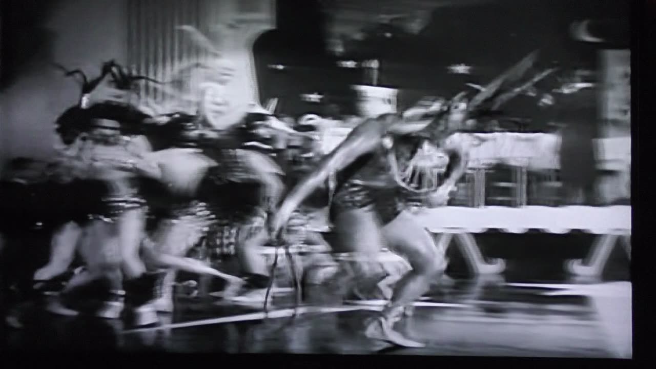 Black showgirls do 'sexy Jungle Girl' dance! 1938!