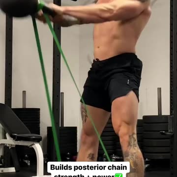 Kettlebell Swing with Resistance Bands