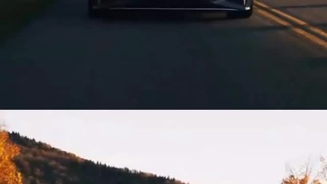 Expensive Powerful Car in Split Screen View