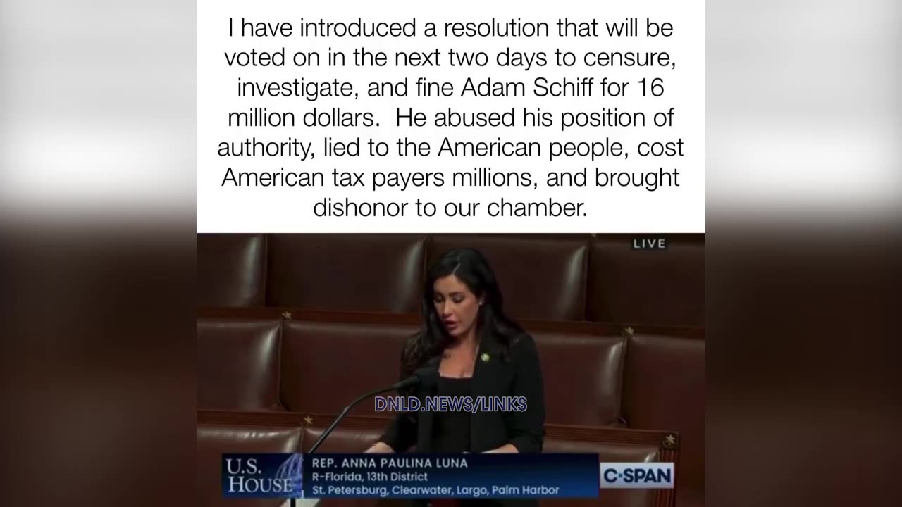 Anna Paulina Luna Is About To Get Adam Schiff Censured & Fined $16 Million - 6/13/23