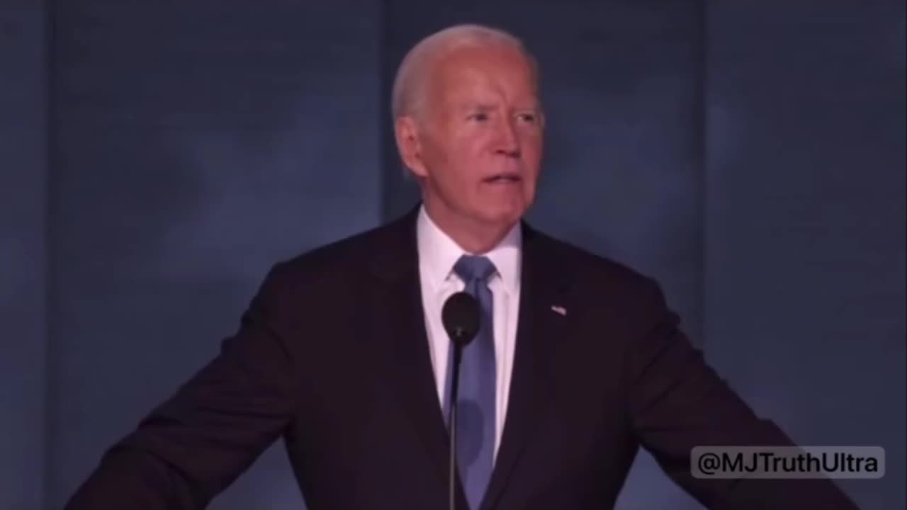 Biden's brain malfunctions during DNC speech