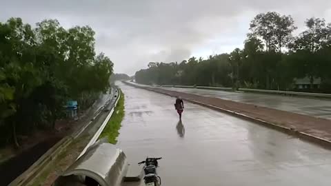 High Speed Bike Epic Falls Rainy season 2021