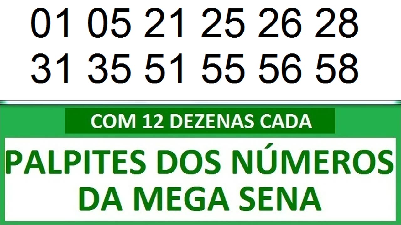 PALPITES DOS NÚMEROS DA MEGA SENA COM 12 DEZENAS wy wz w0 w1 w2 w3 w4 w5 w6 w7 w8 w9