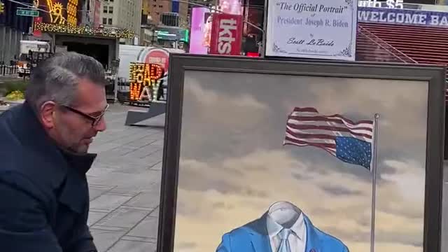"The Official Portrait" of President Joe Biden 🤣