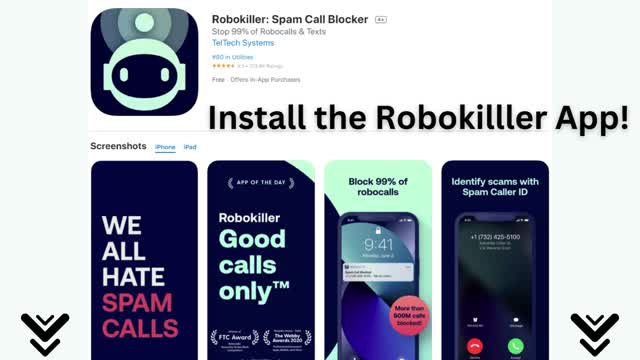 Install the Robokilller App | Free Robokiller App For Iphone | Free Robocall App