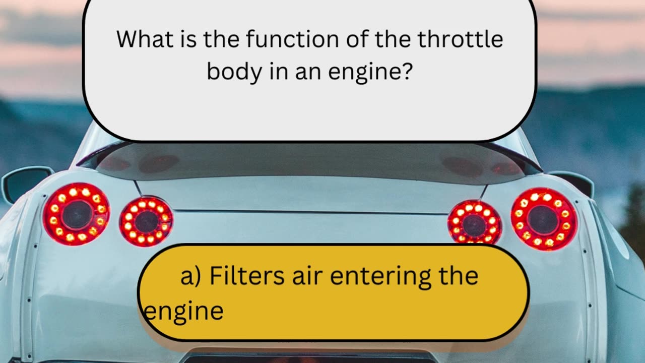 Basic Car Repair Knowledge Question 17