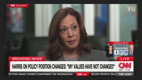 Harris Explains Policy Shifts in First Nominee Interview on CNN