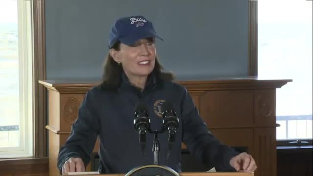 New York Gov. Kathy Hochul Holds Storm Press Briefing