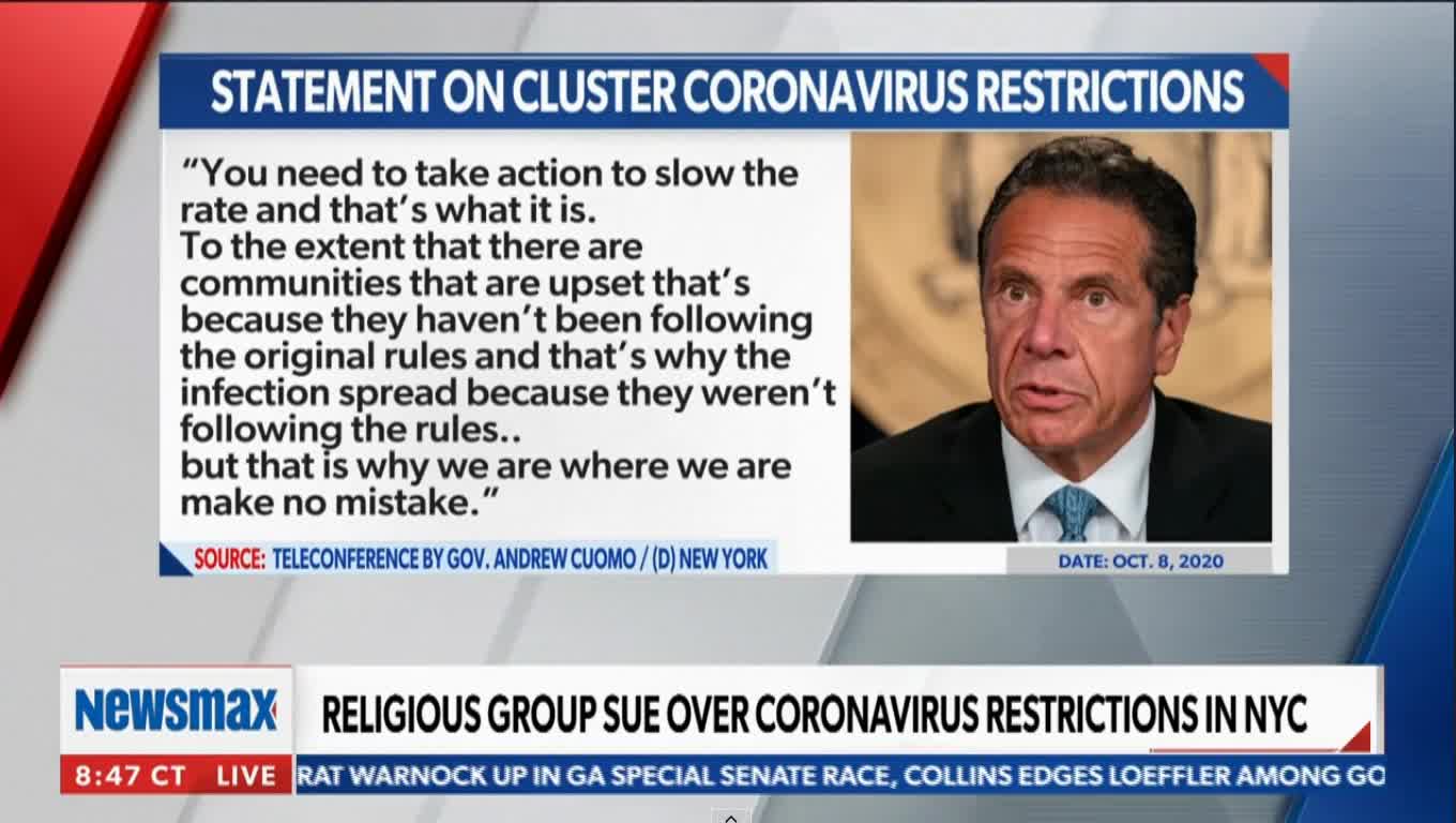 Ron Coleman on Newsmax - Rockland County, NY Covid Lockdown lawsuit