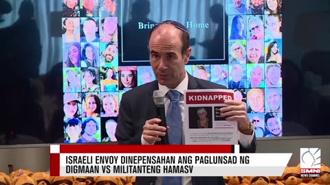 Israeli envoy dinepensahan ang paglunsad ng digmaan vs militanteng Hamas