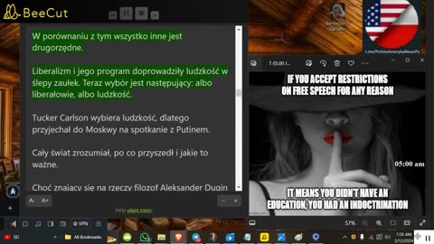 Wycieczka Tuckera do Moskwy „ostatnią szansą na powstrzymanie zanikania ludzkości”
