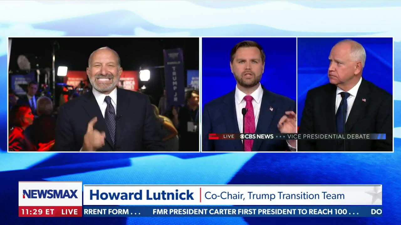 Post Vice Presidential Debate Coverage | Howard Lutnick