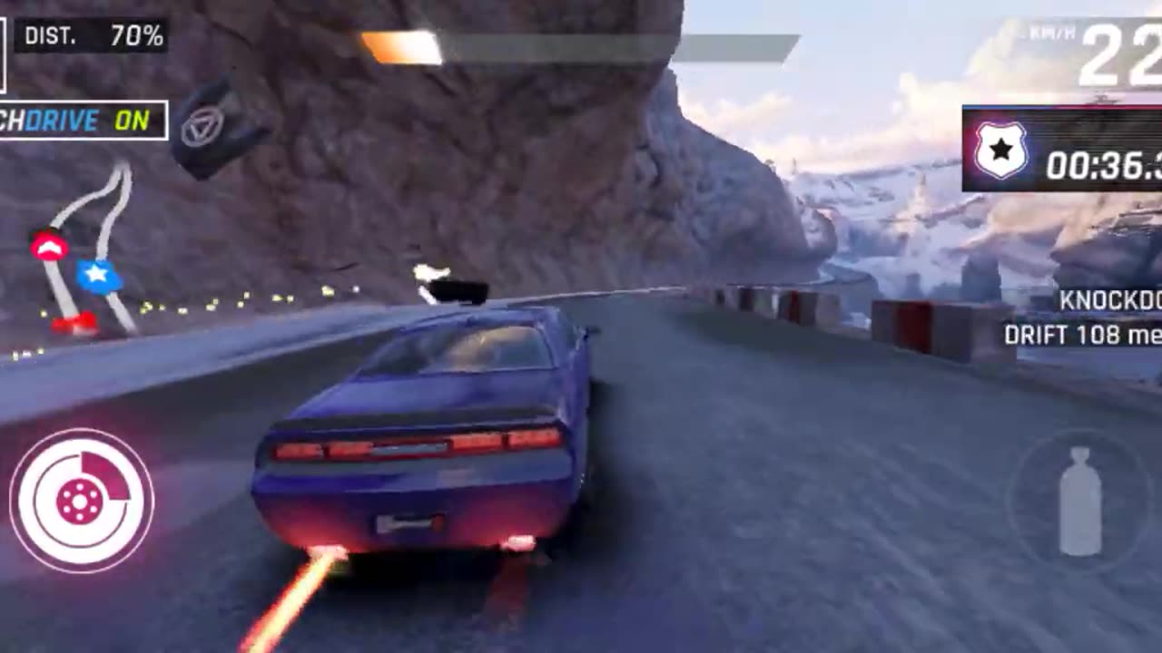 Asphalt Legends 9 Sports Car Racing (The Land of Snow) Escape from Police Cars