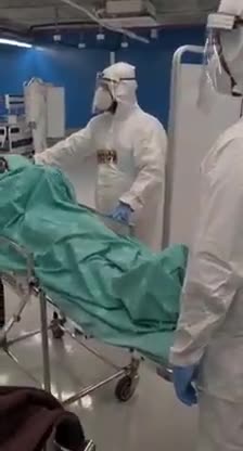 Preparando gravacion de falsa pandemia coronavirus covid 19 en Israel. (1 min 2 segundos)
