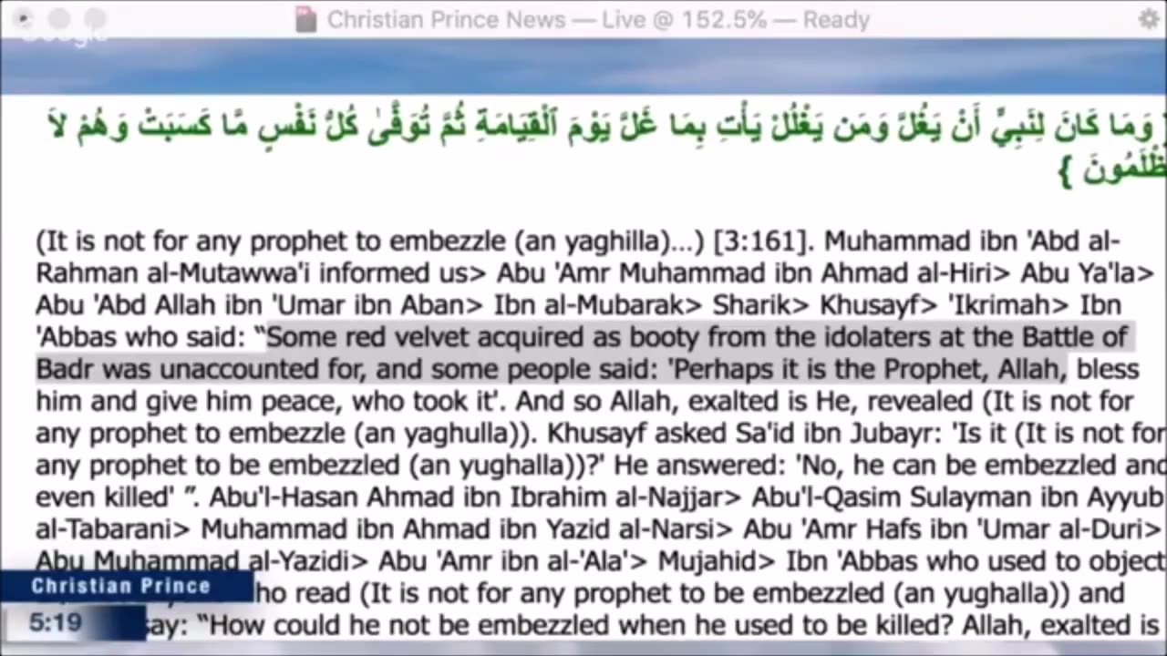 Christian prince Just to show you another wisdom of Allah