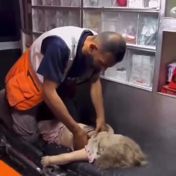 more fake video of paramedics trying to save a child's life in Palestine