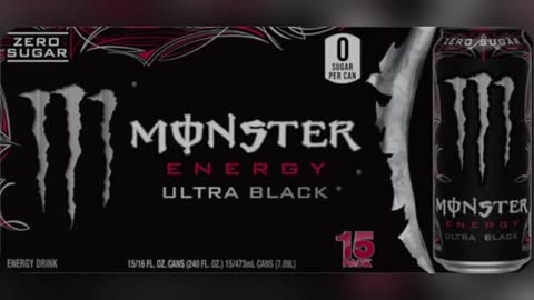 Monster Energy Ultra Black, Sugar Free Energy Drink, 16 Ounce (Pack of 15)