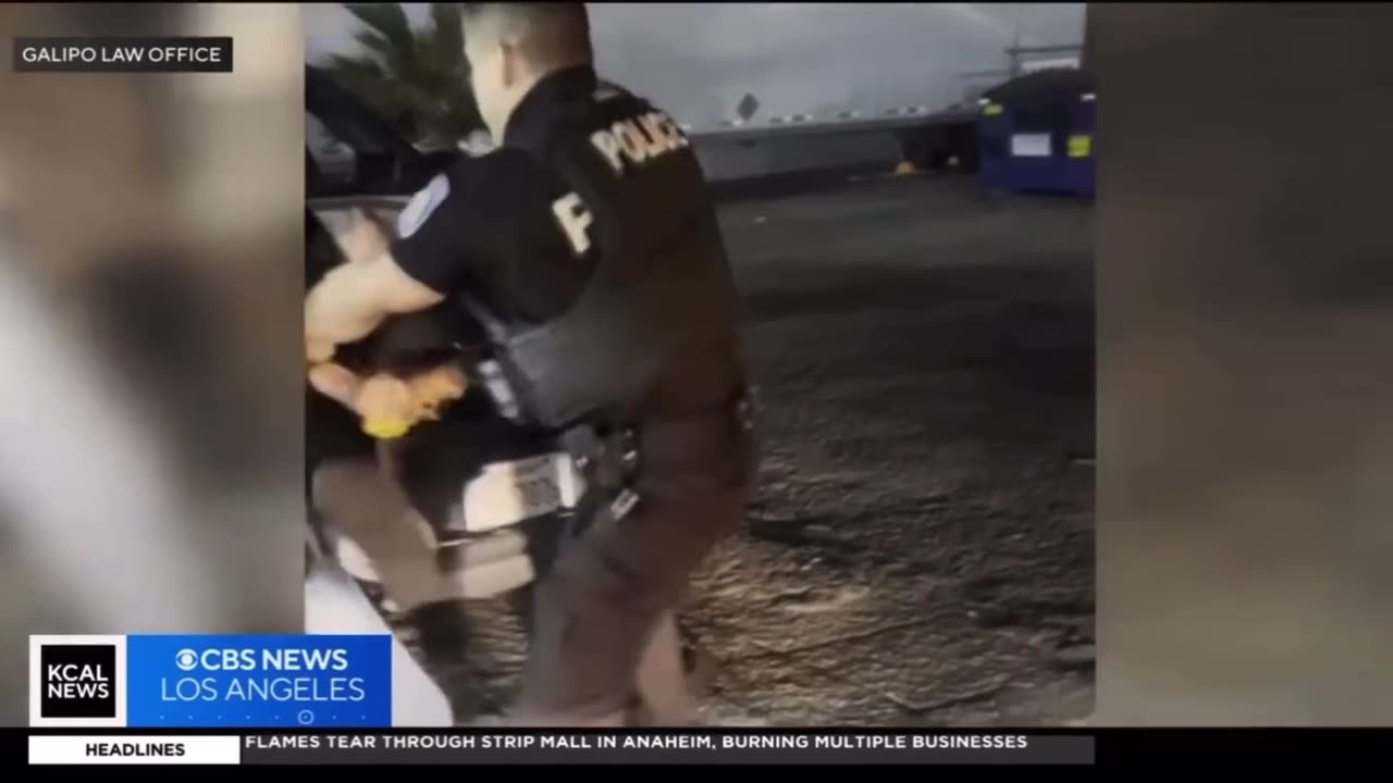 San Bernardino police officers beat innocent man with baton, break both his legs