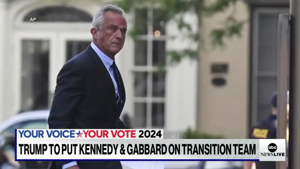 Trump to put RFK Jr., Tulsi Gabbard on his transition team