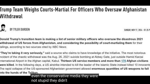 COURT MARTIALS for AFGHANISTN OFFICERS!