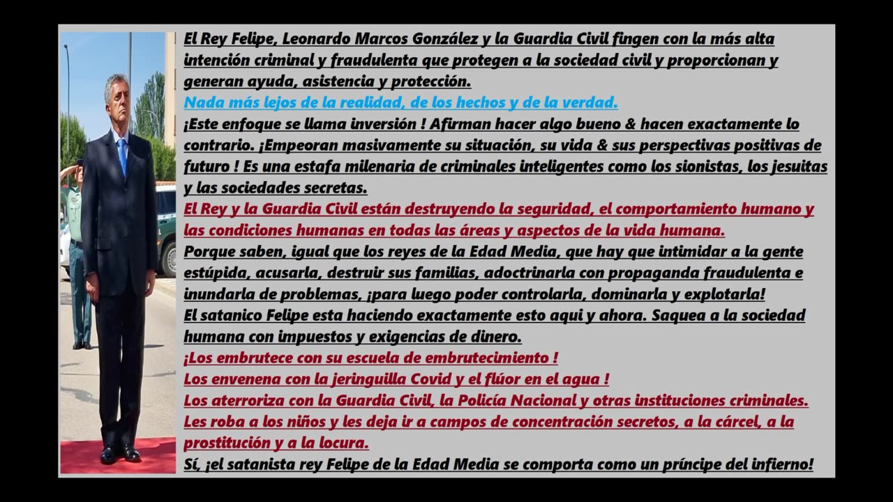 Felipe borbon and his satanic childtrafficking