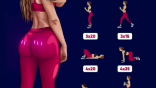 Animated workout videos !! Animated fitness exercises