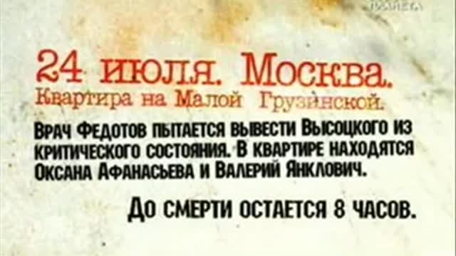 Высоцкий: "Когда я отпою и отыграю..". (R).