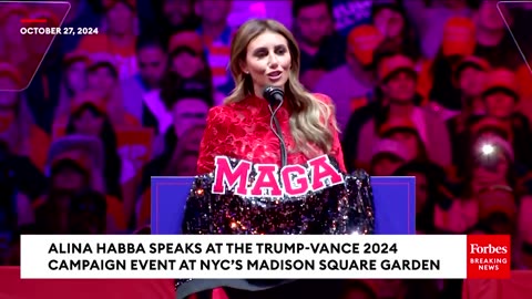 “BREAKING: Alina Habba goes nuclear on Kamala Harris at Trump’s Madison Square Garden rally in NYC