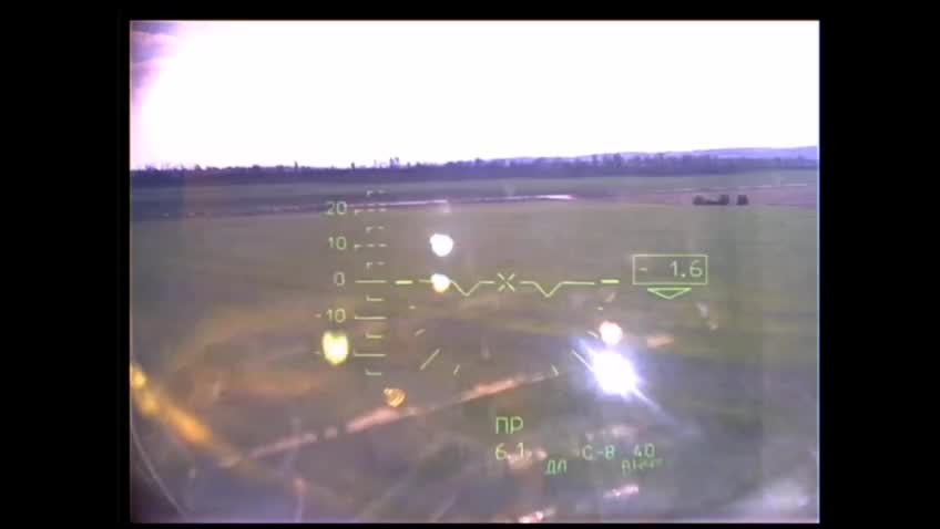 Russian army aviation on the border of the Kharkov region and the DPR.