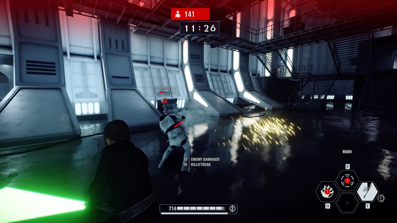 SWBF2 2017: Arcade Onslaught Anakin Skywalker Death Star II Gameplay