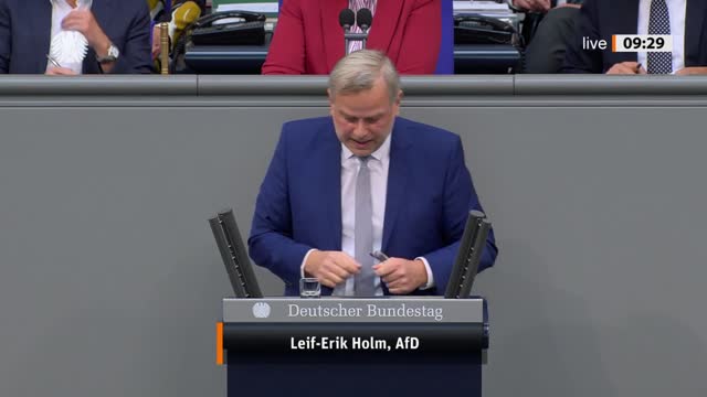 Leif-Erik Holm Rede vom 08.09.2022 - Wirtschaft und Klimaschutz