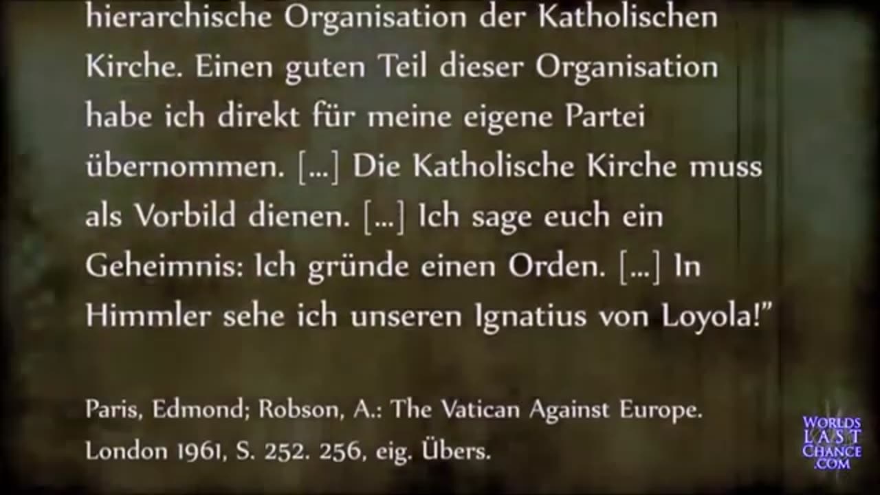 Die okkulte Elite - Katholische Kirche, Nationalsozialismus, New World Order Teil 3