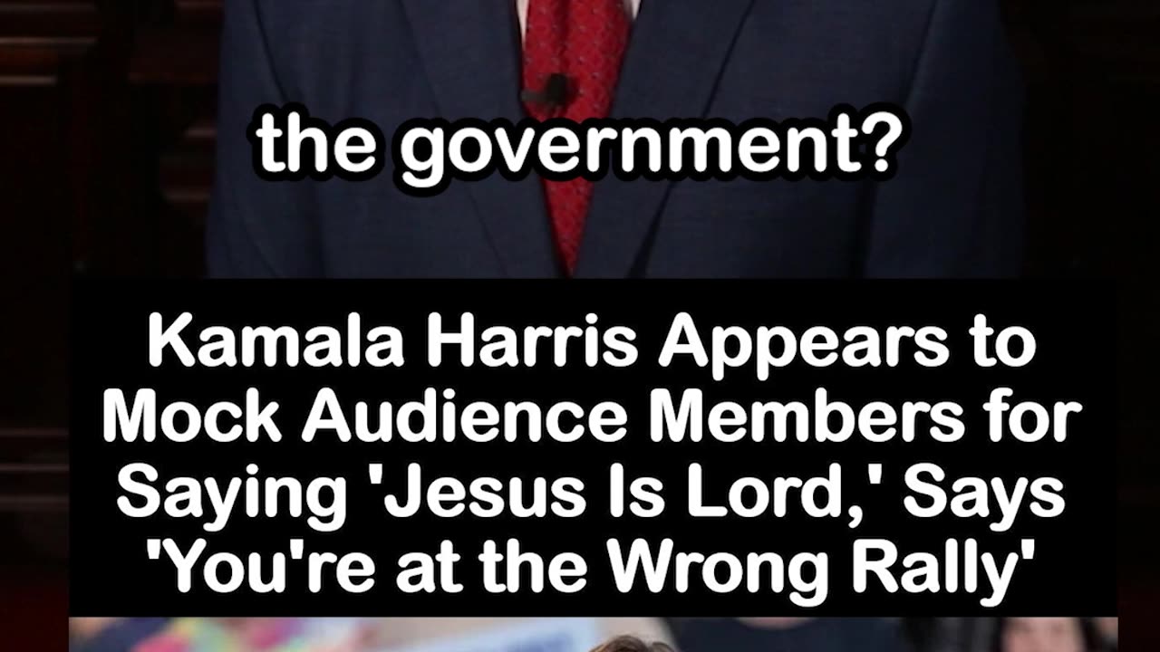 Kamala Harris Appears to Mock Person for Saying 'Jesus Is Lord'