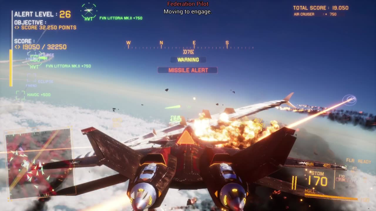 Project Wingman Conquest Mode, Mission 39, Normal, 0.5x alert modifier