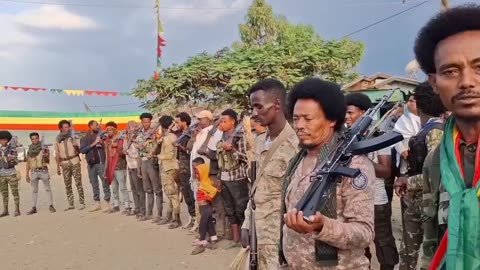 የአማራ ፋኖ ሸዋ ጠቅላይ ግዛት ዕዝ አፄ ዳዊት ክ/ጦር በሬማ ከተማ የደመራ በዓል አከባበር